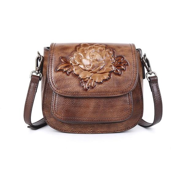 three-dimensional embossed first layer cowhide bags shoulder messenger female bag hand rub color peony fashion
three-dimensional embossed first layer cowhide bags shoulder messenger female bag hand rub color peony fashion