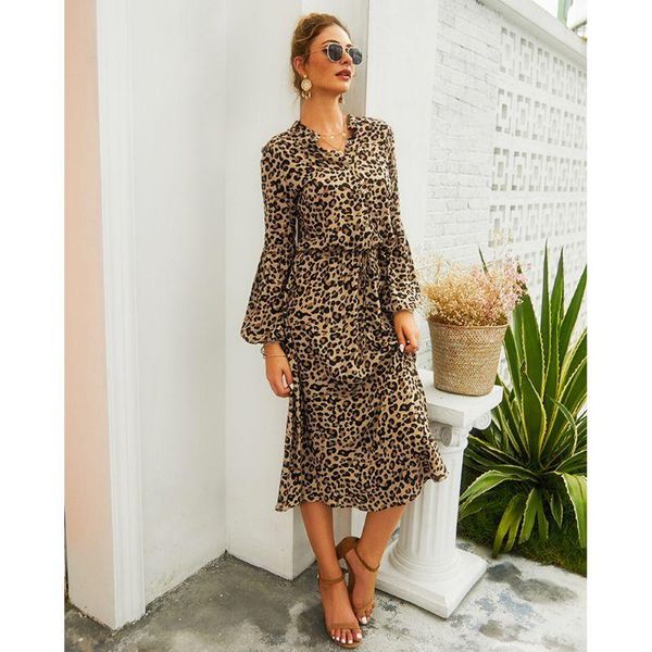 womens bohemian leopard printed long puff sleeves midi dress stand collar button up v-neck drawstring high waist party sundress casual dress, Black;gray
womens bohemian leopard printed long puff sleeves midi dress stand collar button up v-neck drawstring high waist party sundress casual dress, Black;gray