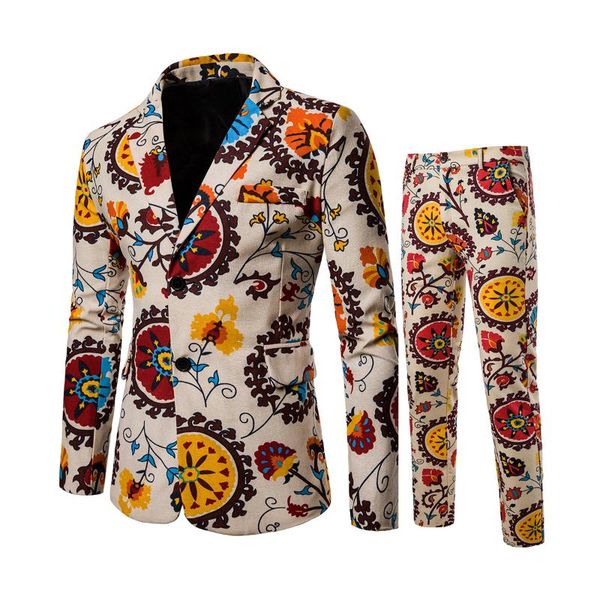 men's suits & blazers fegkzli 2 piece mens national style wedding suit slim fit african bohemian blazer+pants for party business, White;black
men's suits & blazers fegkzli 2 piece mens national style wedding suit slim fit african bohemian blazer+pants for party business, White;black