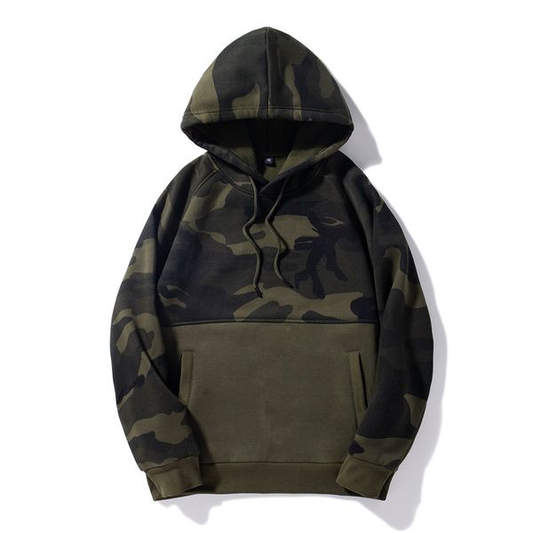 men's hoodies & sweatshirts new warm tracksuit camouflage color matching large size cotton hooded casual jacket plus velvet street, Black
men's hoodies & sweatshirts new warm tracksuit camouflage color matching large size cotton hooded casual jacket plus velvet street, Black
