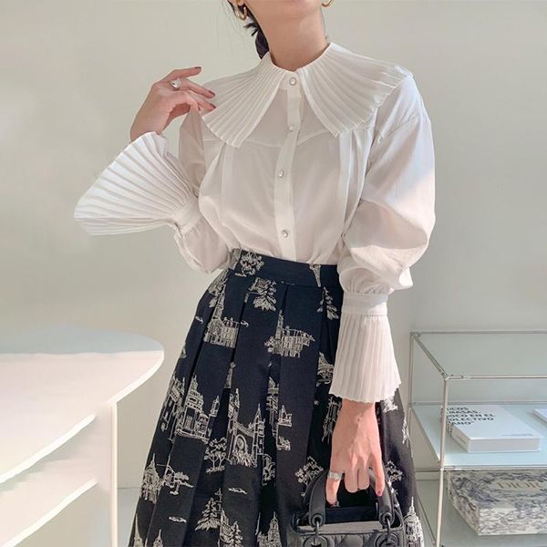 spring autumn big lapel flare sleeve shirt +high waist umbrella printed skirt women two sets skirts, Black
spring autumn big lapel flare sleeve shirt +high waist umbrella printed skirt women two sets skirts, Black