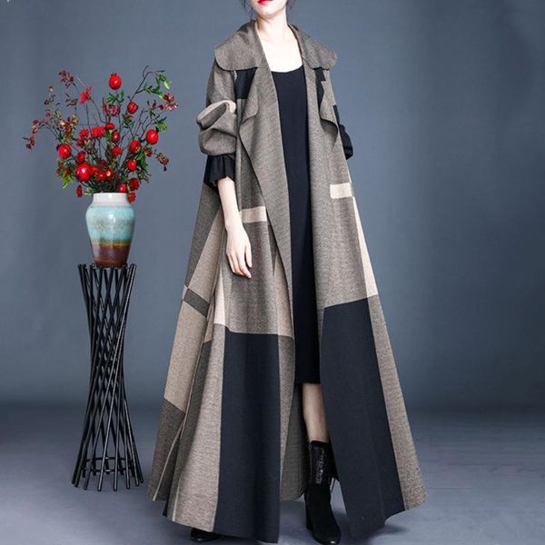 women's trench coats plus size for women plaid long print streetwear casual female wide waisted coat vintage loose jacket, Tan;black
women's trench coats plus size for women plaid long print streetwear casual female wide waisted coat vintage loose jacket, Tan;black