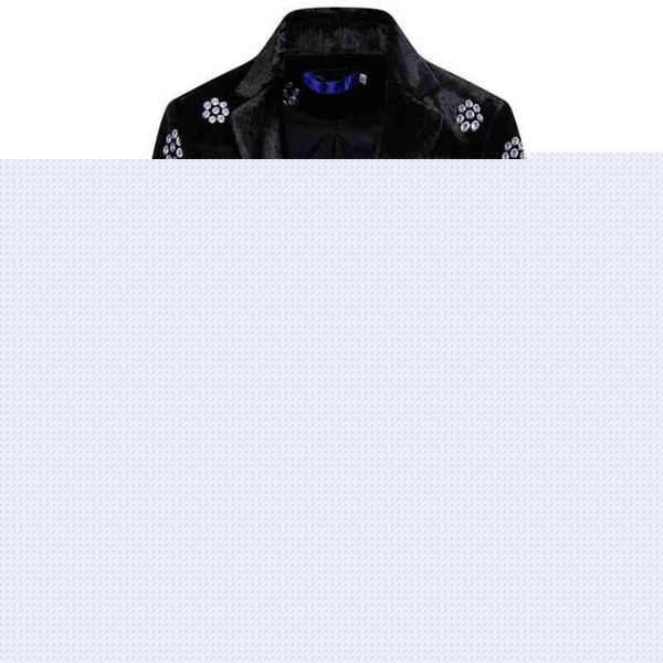 men's suits & blazers men autumn winter retro burgundy velvet floral pattern suit jacket slim fit blazer designs stage costumes for sin, White;black
men's suits & blazers men autumn winter retro burgundy velvet floral pattern suit jacket slim fit blazer designs stage costumes for sin, White;black