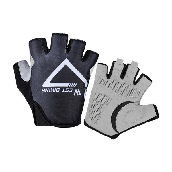 cycling gloves 1pair safety mountain road bike outdoor sports summer short riding half finger silicone padded breathable, Black
cycling gloves 1pair safety mountain road bike outdoor sports summer short riding half finger silicone padded breathable, Black