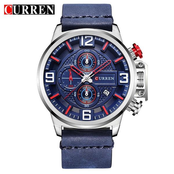 wristwatches curren men watch unique chronograph quartz wrist fashion sport waterproof leather strap with date display, Slivery;brown
wristwatches curren men watch unique chronograph quartz wrist fashion sport waterproof leather strap with date display, Slivery;brown