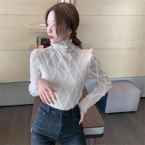 high-neck lace bottoming shirt women's autumn and winter slim slimming inner chiffon long-sleeved uk393 210507, White
high-neck lace bottoming shirt women's autumn and winter slim slimming inner chiffon long-sleeved uk393 210507, White