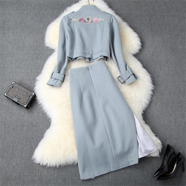two piece dress runway female suit designer fashion winter outfits embroidered wool jacket and skirt long 2 pieces together s1q0, White
two piece dress runway female suit designer fashion winter outfits embroidered wool jacket and skirt long 2 pieces together s1q0, White