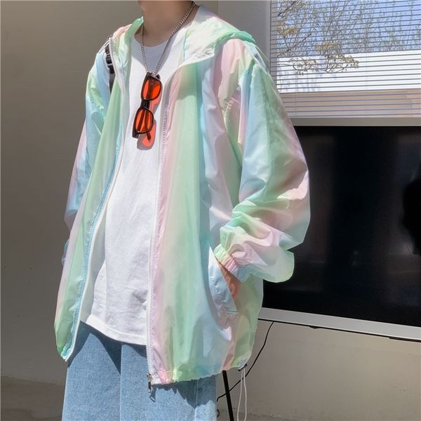 men's jackets summer colorful sunscreen clothing korean fashion loose casual jacket harajuku streetwear hip-hop fvex, Black;brown
men's jackets summer colorful sunscreen clothing korean fashion loose casual jacket harajuku streetwear hip-hop fvex, Black;brown