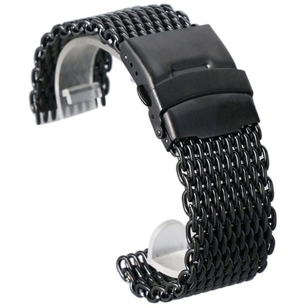 watch bands men's 18mm 20mm 22mm 24mm black stainless steel mesh band fold over clasp with safety women wrist strap, Black;brown
watch bands men's 18mm 20mm 22mm 24mm black stainless steel mesh band fold over clasp with safety women wrist strap, Black;brown