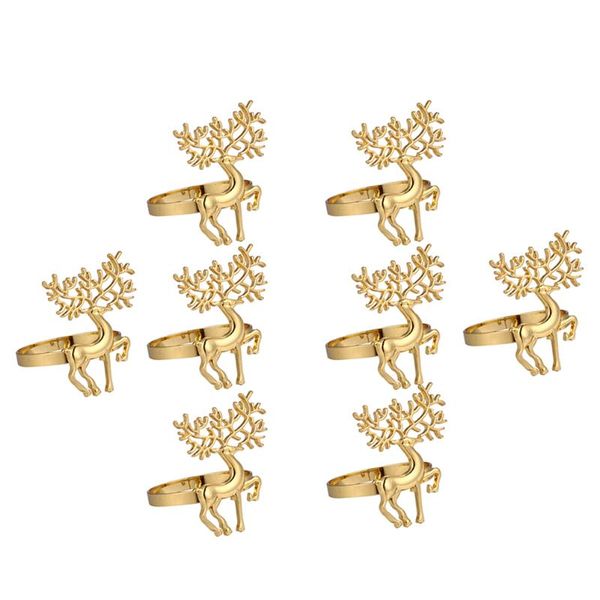 napkin rings 8pcs adorable elk holder christmas decorative ring for party use
napkin rings 8pcs adorable elk holder christmas decorative ring for party use