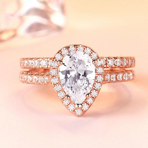 luxury 100% 925 sterling silver created water drop wedding rings for women high carbon diamond elegant party fine jewelry gift cluster, Golden;silver
luxury 100% 925 sterling silver created water drop wedding rings for women high carbon diamond elegant party fine jewelry gift cluster, Golden;silver