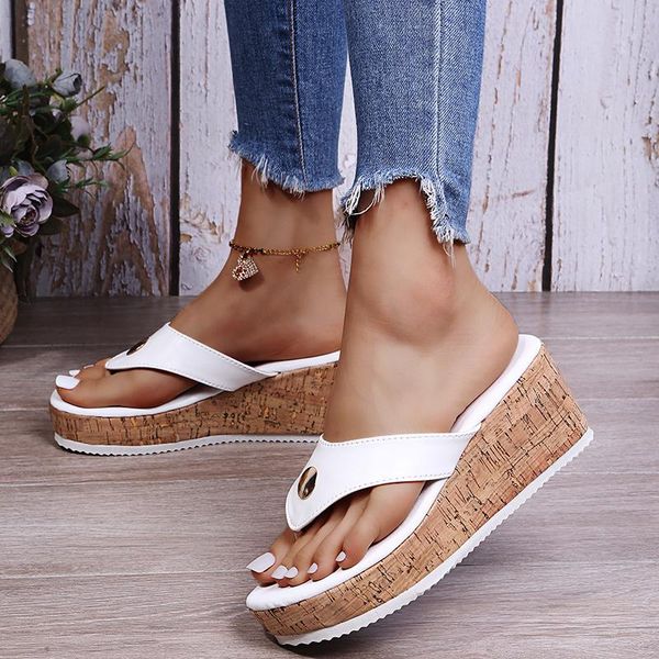 slippers ladies wedge platform sandals summer outdoor flat high heels women's shoes large size flip flops, Black
slippers ladies wedge platform sandals summer outdoor flat high heels women's shoes large size flip flops, Black