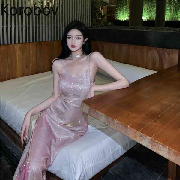 korobov spaghetti strap dress women summer bling beach style summer dresses new vintage party night dresses 210430, Black;gray
korobov spaghetti strap dress women summer bling beach style summer dresses new vintage party night dresses 210430, Black;gray