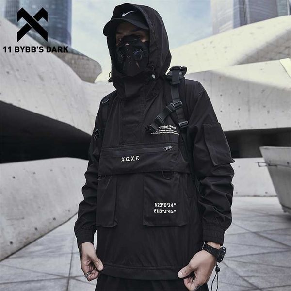 11 bybb's dark dark cargo jackets coats streetwear tactical function pullover harajuku multi-pocket hoody windbreaker 211214, Black;brown
11 bybb's dark dark cargo jackets coats streetwear tactical function pullover harajuku multi-pocket hoody windbreaker 211214, Black;brown