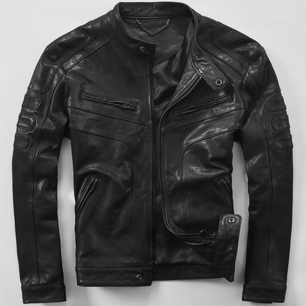 men's leather & faux male genuine sheepskin clothing short design real jackets spring and autumn fashion motorcycle coat, Black
men's leather & faux male genuine sheepskin clothing short design real jackets spring and autumn fashion motorcycle coat, Black
