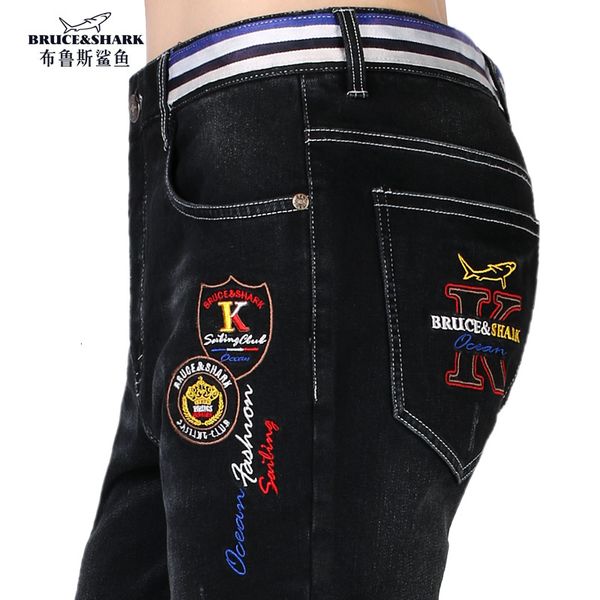fashion jeans bruce&shark men straight leg business style stretch denim pants thicken casual trousers male big size 42, Blue
fashion jeans bruce&shark men straight leg business style stretch denim pants thicken casual trousers male big size 42, Blue