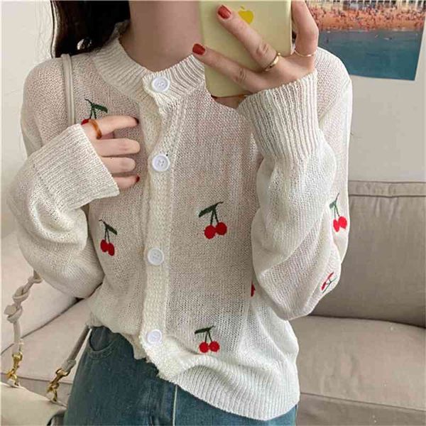 women's sweaters cherry patchwork thin summer chic full sleeves all match loose stylish sweet femme girls k3ki, White;black
women's sweaters cherry patchwork thin summer chic full sleeves all match loose stylish sweet femme girls k3ki, White;black