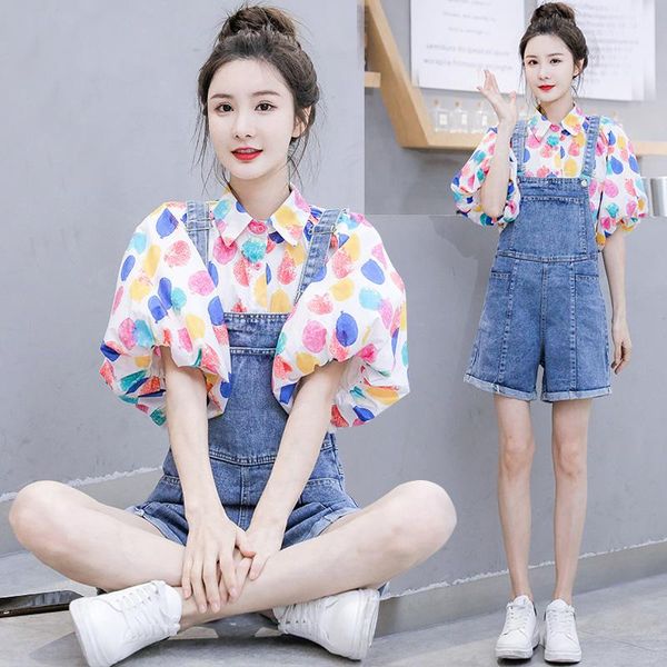 women's shorts in the summer of 2021 with han edition easy web celebrity little cowboy shirt straps suits female brim minus age, White;black
women's shorts in the summer of 2021 with han edition easy web celebrity little cowboy shirt straps suits female brim minus age, White;black