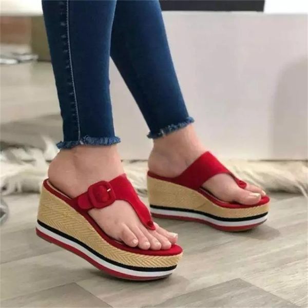 women's solid color suede herringbone buckle slope heel soft and comfortable fashion casual summer sandals 1kb092 slippers, Black
women's solid color suede herringbone buckle slope heel soft and comfortable fashion casual summer sandals 1kb092 slippers, Black