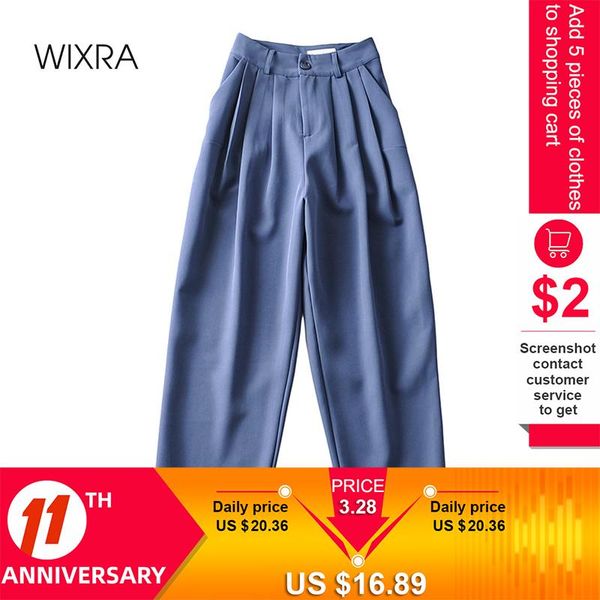 wixra women loose office lady pants casual wide-leg harem spring summer button zipper solid trousers women's & capris, Black;white
wixra women loose office lady pants casual wide-leg harem spring summer button zipper solid trousers women's & capris, Black;white
