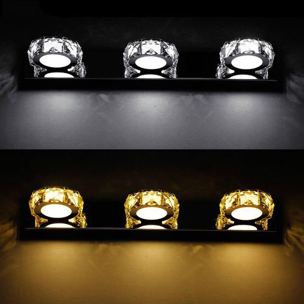 modern 6w led wall light 2-lights crystal round ac85-265v washroom bathroom bedroom lamps decoration sconces lighting
modern 6w led wall light 2-lights crystal round ac85-265v washroom bathroom bedroom lamps decoration sconces lighting