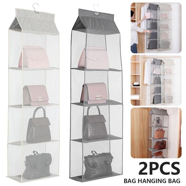storage boxes & bins 4-layer pocket hanging handbag organizer for wardrobe closet transparent bag non-woven holder pvc
storage boxes & bins 4-layer pocket hanging handbag organizer for wardrobe closet transparent bag non-woven holder pvc