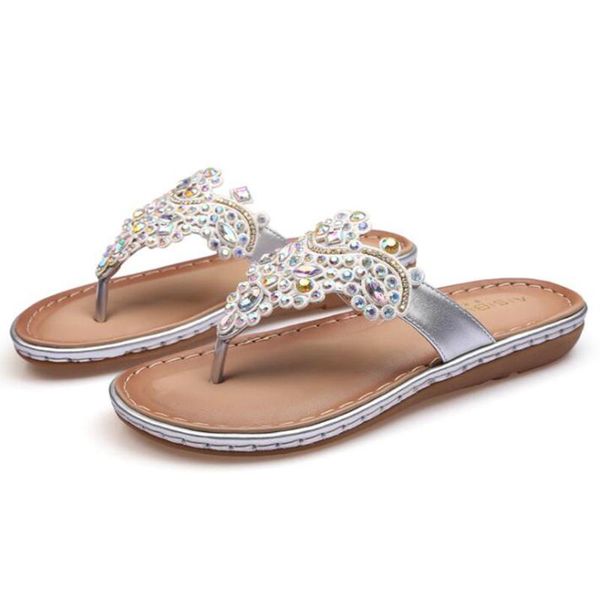 women slippers fashion rhinestone beach flip flops casual flat anti-slip summer female shoes zy428, Black
women slippers fashion rhinestone beach flip flops casual flat anti-slip summer female shoes zy428, Black