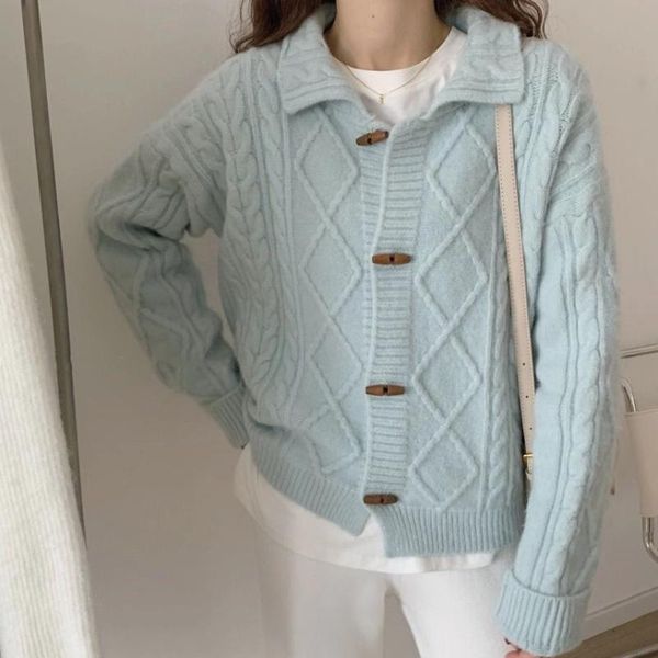 women's knits & tees autumn 2021 women white cardigan sweaters vintage turn-down collar long sleeve twist knit jacket woman casual loos
women's knits & tees autumn 2021 women white cardigan sweaters vintage turn-down collar long sleeve twist knit jacket woman casual loos