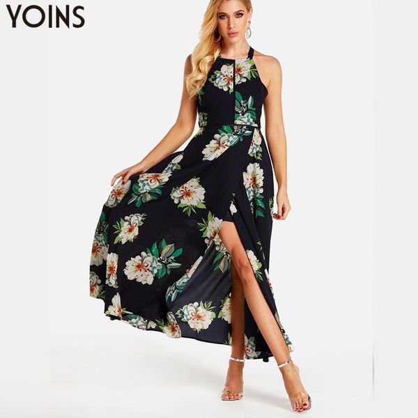 casual dresses bohemian maxi long dress yoins 2021 summer women vintage floral print halter neck side split cold shoulder backless, Black;gray
casual dresses bohemian maxi long dress yoins 2021 summer women vintage floral print halter neck side split cold shoulder backless, Black;gray