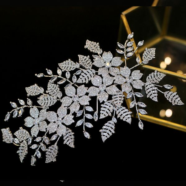 bridal wedding jewelry hair accessories zirconia jewelry ladies headdress wedding hair clips party hair accessories crown, Golden;white
bridal wedding jewelry hair accessories zirconia jewelry ladies headdress wedding hair clips party hair accessories crown, Golden;white