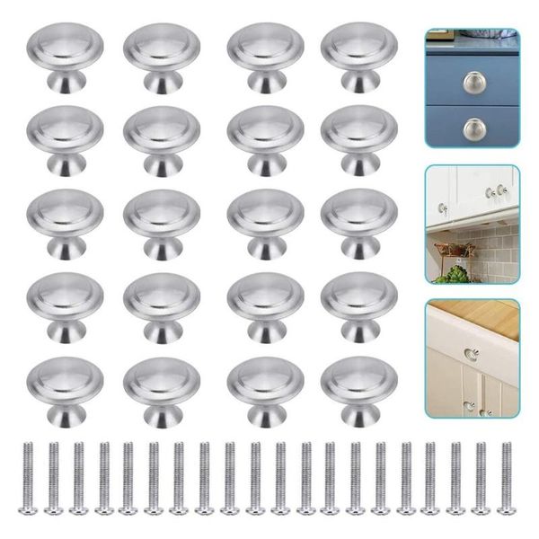 20pcs stainless steel round cupboard knobs with screw for kitchen furniture pull handles hardware craft tools
20pcs stainless steel round cupboard knobs with screw for kitchen furniture pull handles hardware craft tools
