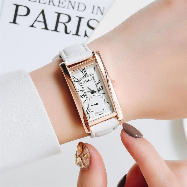wristwatches retro rectangle exquisite watches women fashion quartz ladies 2021 simple woman leather clock with roma scale, Slivery;brown
wristwatches retro rectangle exquisite watches women fashion quartz ladies 2021 simple woman leather clock with roma scale, Slivery;brown