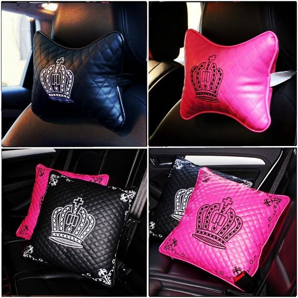 seat cushions embroidery crown car headrest black auto neck supports cushion leather soft waist lumbar support decoration gift
seat cushions embroidery crown car headrest black auto neck supports cushion leather soft waist lumbar support decoration gift