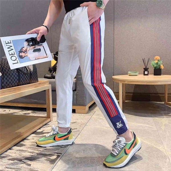 pant the summer european station silk ice stripes pants elastic tie thin male breeches, Black
pant the summer european station silk ice stripes pants elastic tie thin male breeches, Black