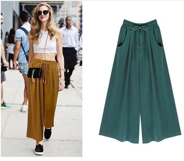 women's pants & capris zogaa 2021 women wide leg summer loose pleated streetwear comfortable casual solid bell bottom plus size sweatpa, Black;white
women's pants & capris zogaa 2021 women wide leg summer loose pleated streetwear comfortable casual solid bell bottom plus size sweatpa, Black;white