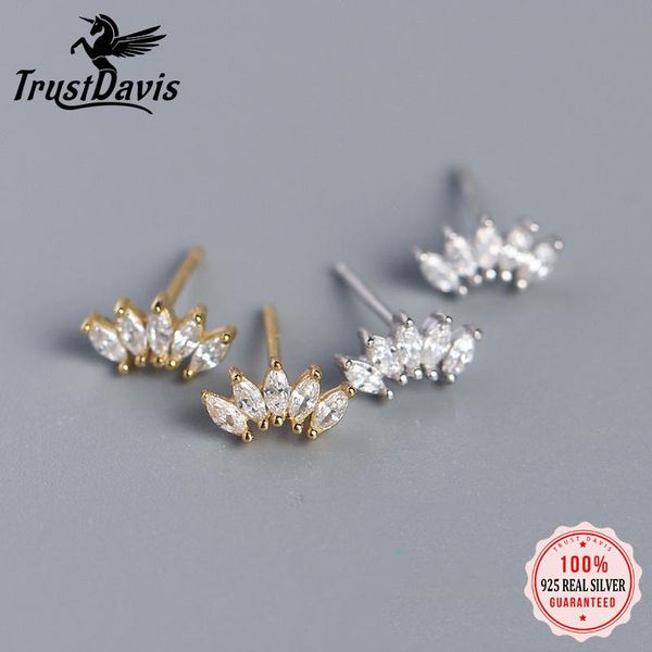 stud trustdavis real sweet 925 sterling silver white zircon horse eye charm earrings for women chic office youth jewelry da2647, Golden;silver
stud trustdavis real sweet 925 sterling silver white zircon horse eye charm earrings for women chic office youth jewelry da2647, Golden;silver