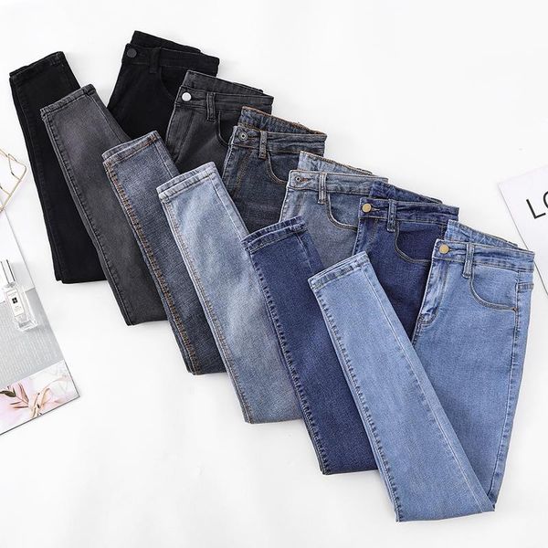 women's jeans fashion high-waist slim high-profile pencil pants stretch skinny casual trousers karo888, Blue
women's jeans fashion high-waist slim high-profile pencil pants stretch skinny casual trousers karo888, Blue