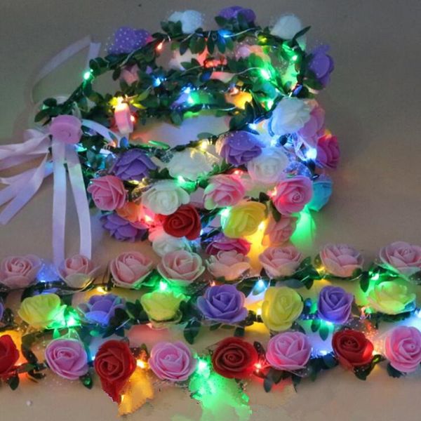 party decoration women girl crown flower headband led light hair wreath hairband garlands glow valentines day easter wedding birthday
party decoration women girl crown flower headband led light hair wreath hairband garlands glow valentines day easter wedding birthday