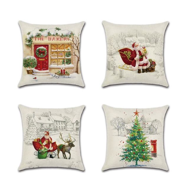 cushion/decorative pillow christmas day linen cushion cover decorative sled car santa claus tree pillowcase 45*45cm
cushion/decorative pillow christmas day linen cushion cover decorative sled car santa claus tree pillowcase 45*45cm