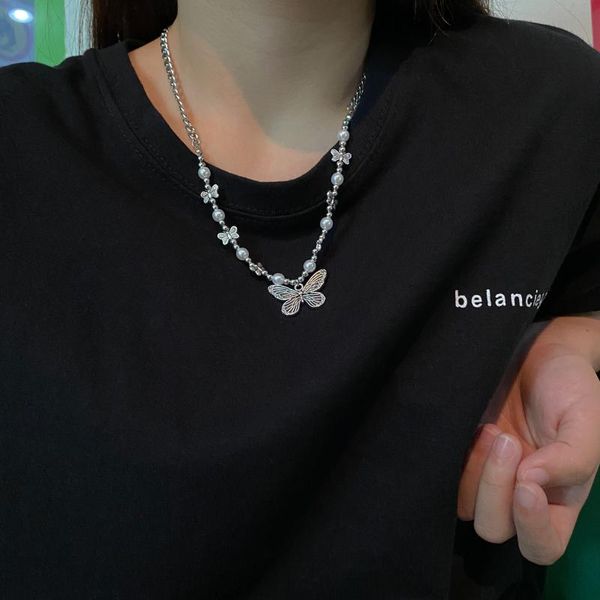 pendant necklaces gothic butterfly pearl long beaded necklace for women choker aesthetic grunge chain accessories igirl jewelry gift 2021, Silver
pendant necklaces gothic butterfly pearl long beaded necklace for women choker aesthetic grunge chain accessories igirl jewelry gift 2021, Silver