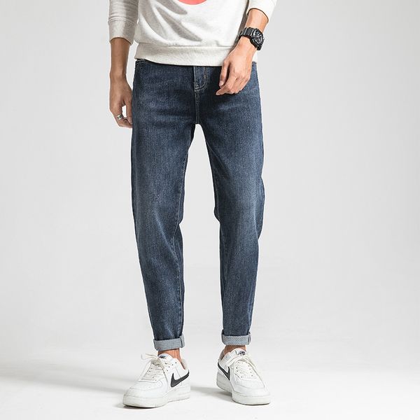 fashion brand jeans Harlan casual trend elastic comfort men's slim fit pants in spring and summer, Blue
fashion brand jeans Harlan casual trend elastic comfort men's slim fit pants in spring and summer, Blue