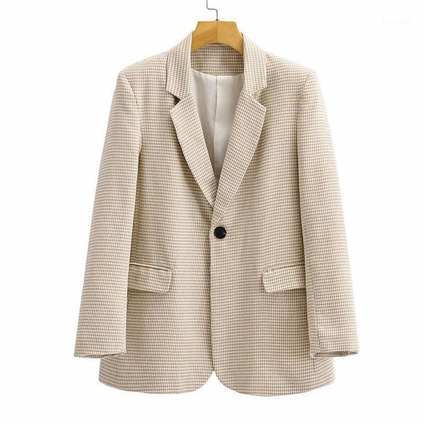 women's suits & blazers yenkye women vintage houndstooth casual blazer mujer long sleeve single button autumn outerwear female office s, White;black
women's suits & blazers yenkye women vintage houndstooth casual blazer mujer long sleeve single button autumn outerwear female office s, White;black