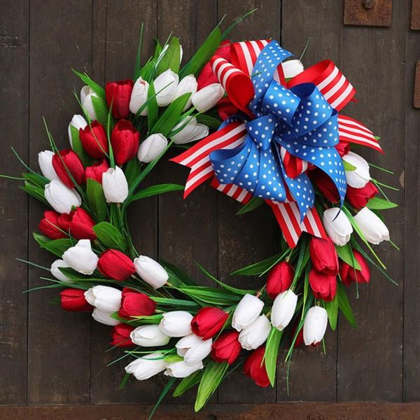 decorative flowers & wreaths diy garland tulip wreath 40cm red and white suitable for valentine's day easter home decoration
decorative flowers & wreaths diy garland tulip wreath 40cm red and white suitable for valentine's day easter home decoration