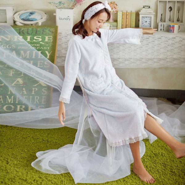 women's sleepwear women dress home wear autumn gowns winter pajamas ladies thick flannel night gown sweet lace princess yukata kimono r, Black;red
women's sleepwear women dress home wear autumn gowns winter pajamas ladies thick flannel night gown sweet lace princess yukata kimono r, Black;red