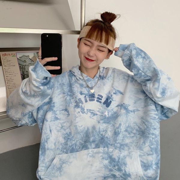 women's hoodies & sweatshirts autumn oversized hoodie women thin sky blue splash ink tie-dye printed casual pocket long sleeve sweatshi, Black
women's hoodies & sweatshirts autumn oversized hoodie women thin sky blue splash ink tie-dye printed casual pocket long sleeve sweatshi, Black