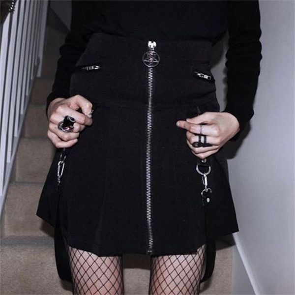 summer high waist chains belted womens skirts plaid punk irregular pleated goth women fashion asymmetrical, Black
summer high waist chains belted womens skirts plaid punk irregular pleated goth women fashion asymmetrical, Black