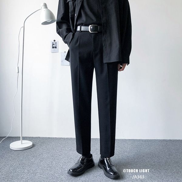 men's pants loose western-style trousers leisure trouser straight fit casual formal business design cotton suit s-3xl jpn2, Black
men's pants loose western-style trousers leisure trouser straight fit casual formal business design cotton suit s-3xl jpn2, Black