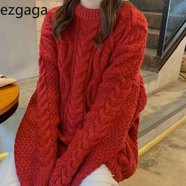 ezgaga twist streetwear sweater autumn winter new women o-neck korean outwear warm pullover knitwear jumper fashion 210430, White;black
ezgaga twist streetwear sweater autumn winter new women o-neck korean outwear warm pullover knitwear jumper fashion 210430, White;black