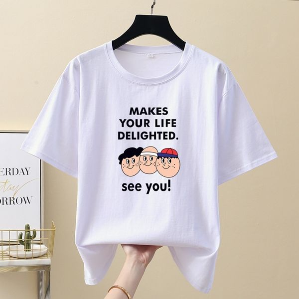 white t-shirt women's summer 2021 new cotton short sleeve loose korean half sleeve super fire cec top
white t-shirt women's summer 2021 new cotton short sleeve loose korean half sleeve super fire cec top
