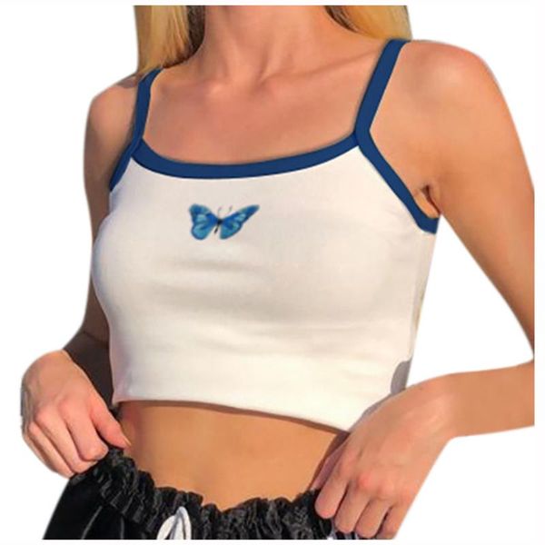 fashion women camis sleeveless butterfly print ladies short slim vest open back embroidery camisole women's tanks &, White
fashion women camis sleeveless butterfly print ladies short slim vest open back embroidery camisole women's tanks &, White